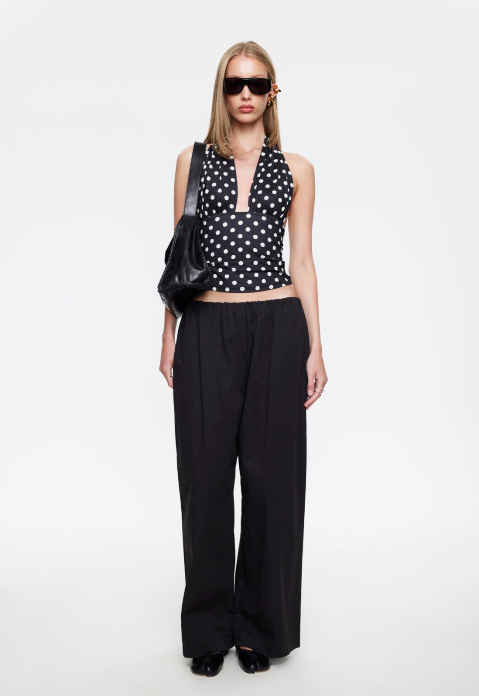 SAFARI HALTER - NOIR POLKA