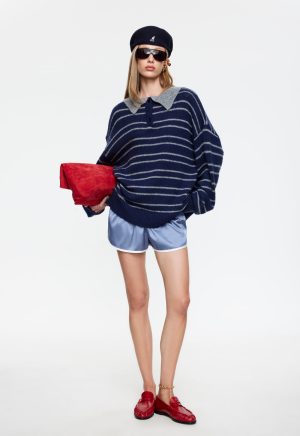 HONEY MINI SHORTS  – SLATE BLUE