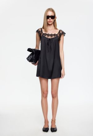 11:11 MINI DRESS – OBSIDIAN