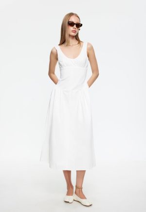 LUNA ROSA MAXI DRESS – PORCELAIN