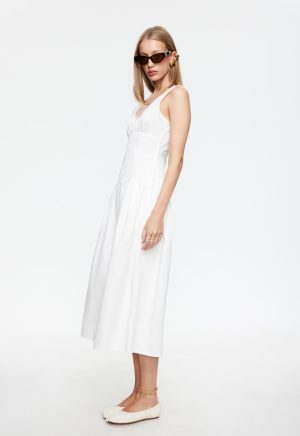 LUNA ROSA MAXI DRESS – PORCELAIN