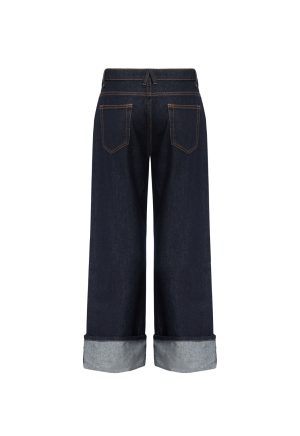 TOP MODEL CUFFED JEAN – DARK DENIM