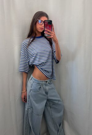 BLOOM SHORT SLEEVE – MICKEY BLUE STRIPE