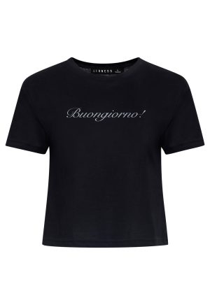 BUONGIORNO BABY TEE – NOIR