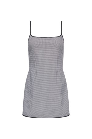 VOYAGE MINI DRESS – NOIR GINGHAM