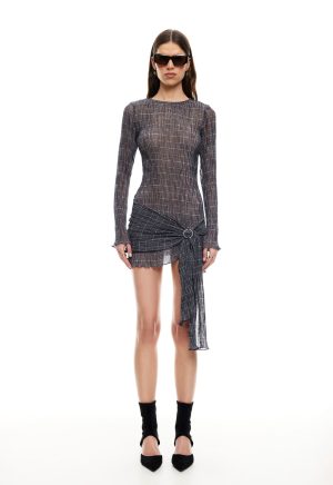 FORD MINI DRESS – NOIR PLAID