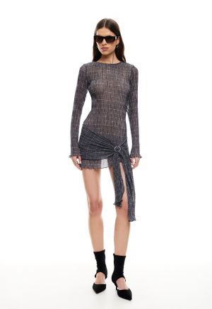 FORD MINI DRESS – NOIR PLAID