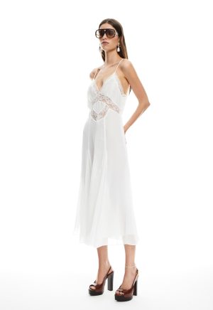 HARMONY MIDI DRESS – PEARL