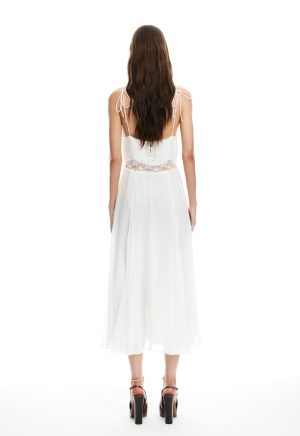 HARMONY MIDI DRESS – PEARL
