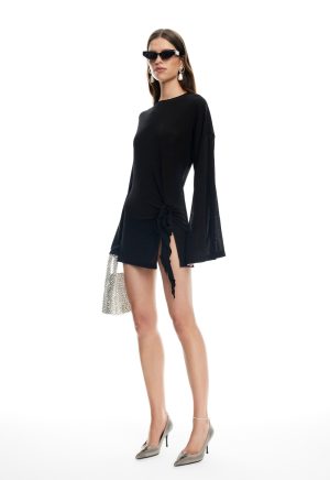 COSMIC MINI DRESS – OBSIDIAN