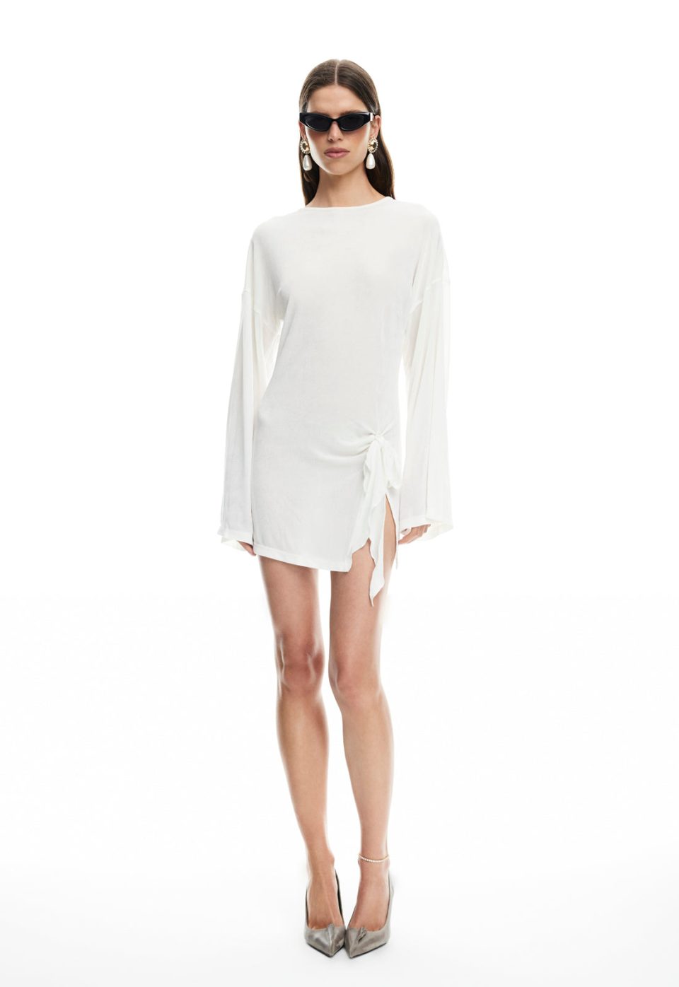 COSMIC MINI DRESS - PEARL