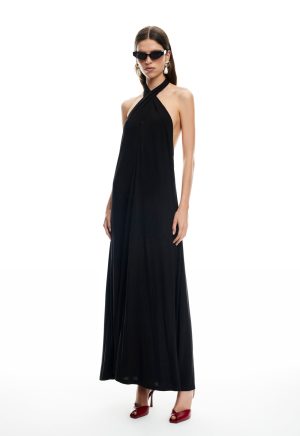 HEAVENLY MAXI DRESS – OBSIDIAN