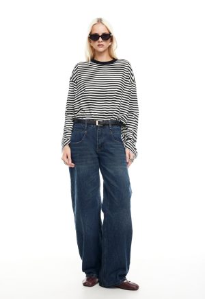 BLOOM LONG SLEEVE – ONYX STRIPE