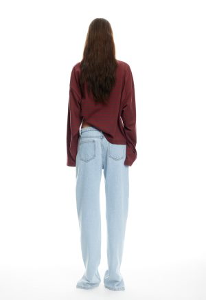 BLOOM LONG SLEEVE – CHOCOLATE WINE STRIPE