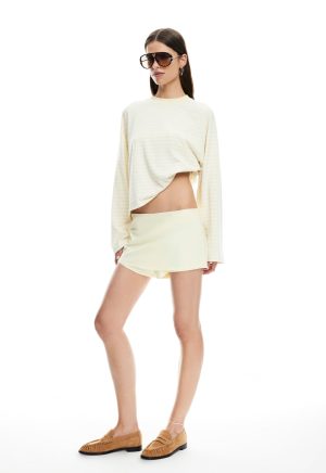 BLOOM LONG SLEEVE – LEMON STRIPE