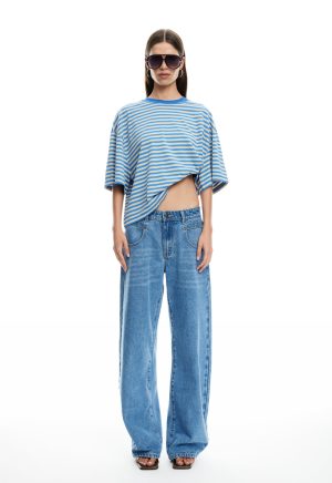 BLOOM SHORT SLEEVE – MICKEY BLUE STRIPE