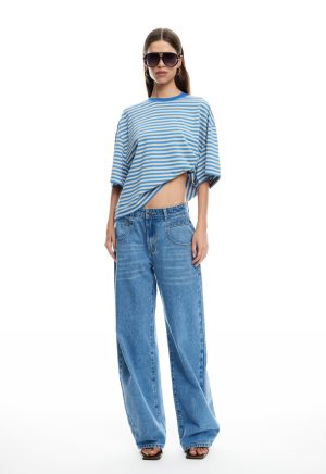 BLOOM SHORT SLEEVE – MICKEY BLUE STRIPE