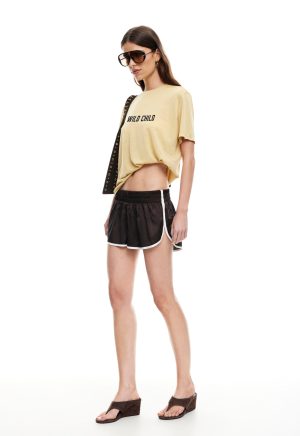 HONEY MINI SHORTS  – CHOCOLATE