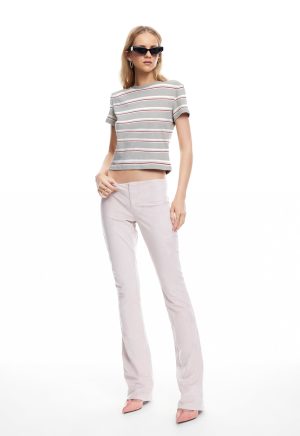 LOFT STRIPE TEE – ASH