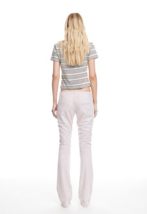 LOFT STRIPE TEE – ASH