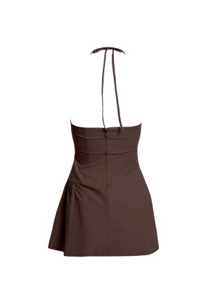 DREAMSCAPE MINI DRESS – CHOCOLATE