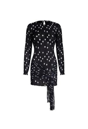 FORD MINI DRESS – NOIR POLKA