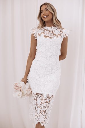 Becca Midi Dress – White